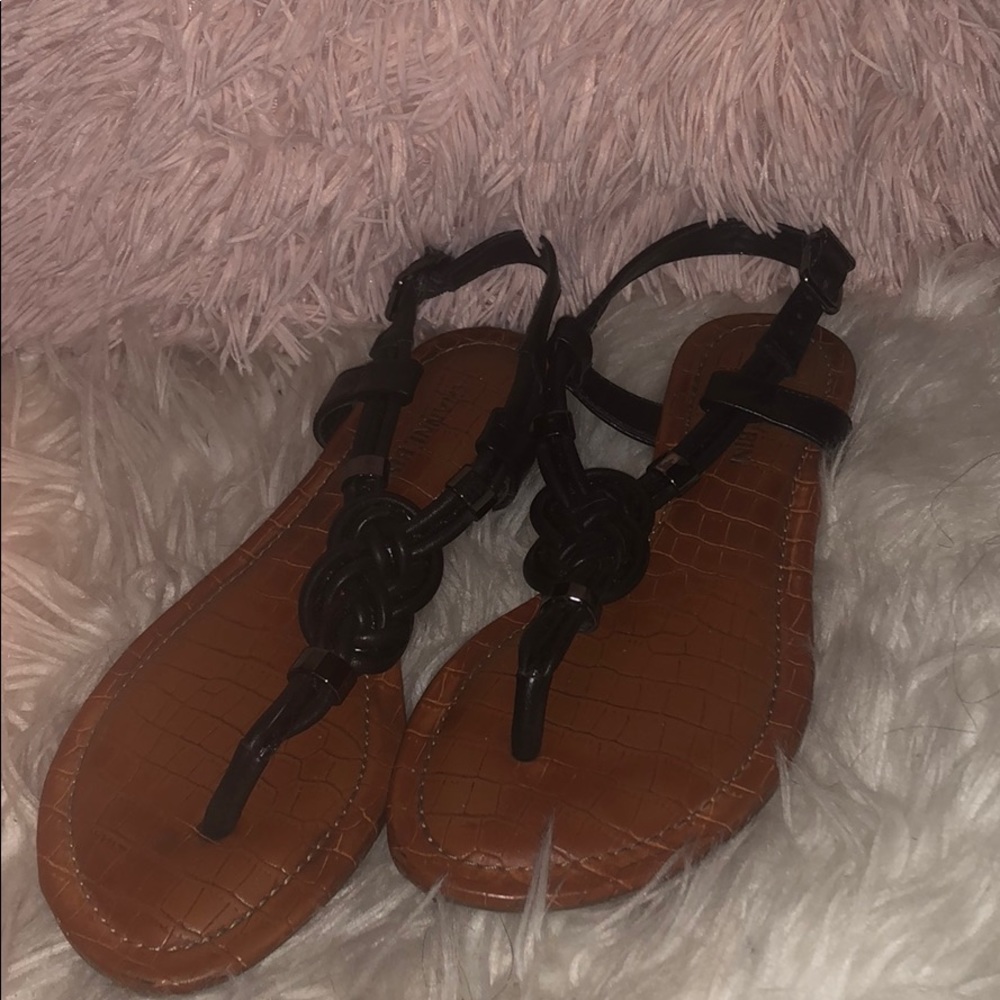 Black Strapped Sandals